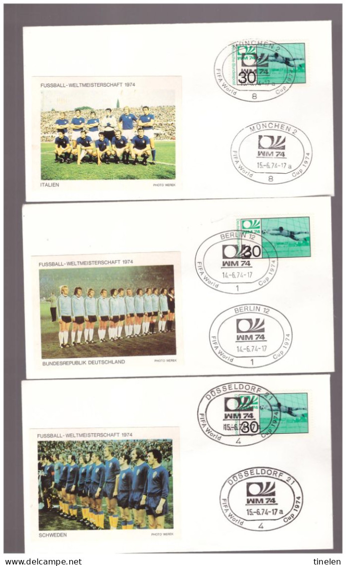 Germania- 1974 18 fdc commemorative l avvenimento