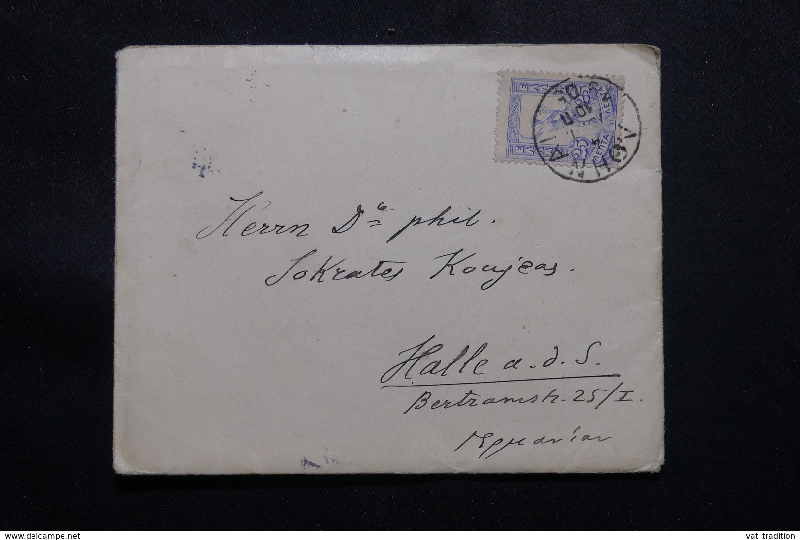 GRECE - Enveloppe Pour L 'Allemagne En 1905, Affranchissement Mercure - L 54751 - Briefe U. Dokumente