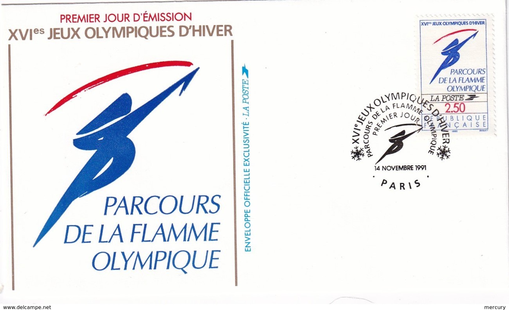 FRANCE - 3 Documents Jeux Olympiques D'hiver De 1992 - 3 Scans - Lettres & Documents