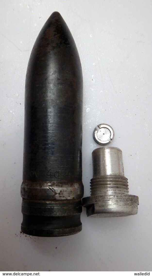 Obus Perforant 20mm Allemande MG151 - WW2 - Inerte - 1939-45