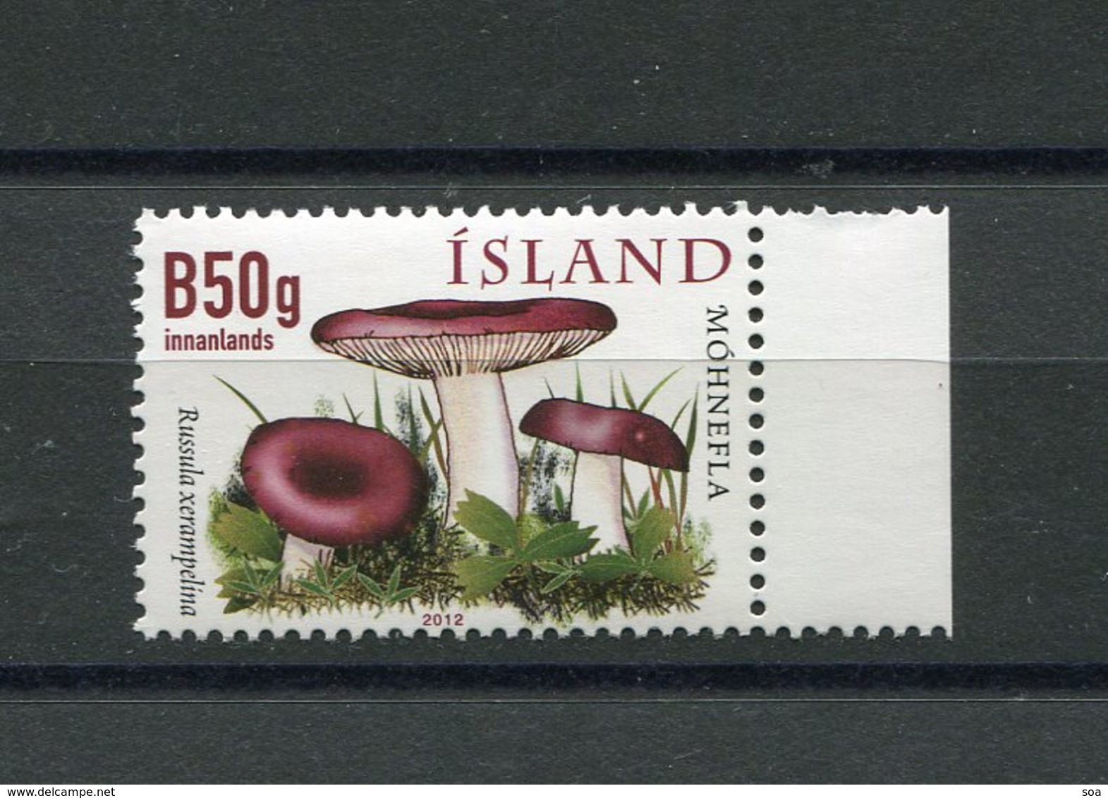 SALE Iceland 2012 Mi 1364 MNH  Mushrooms - Pilze