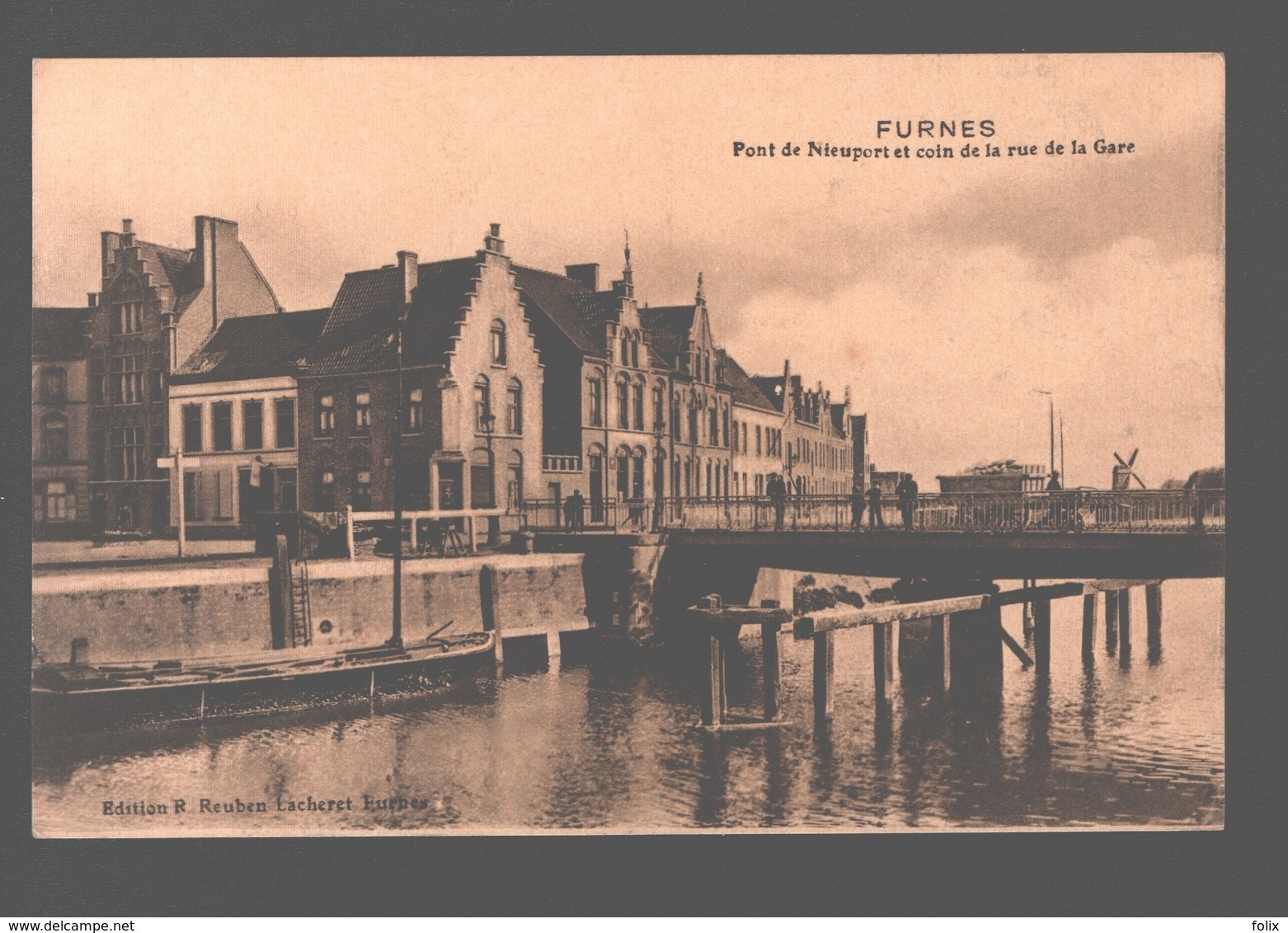 Veurne / Furnes - Pont De Nieuport Et Coin De La Rue De La Gare - Veurne