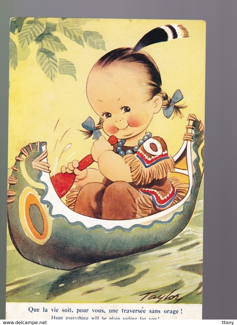 Cp : Humour  Enfant    Illustrateur  Taylor  Carte écrite 1956 - Taylor