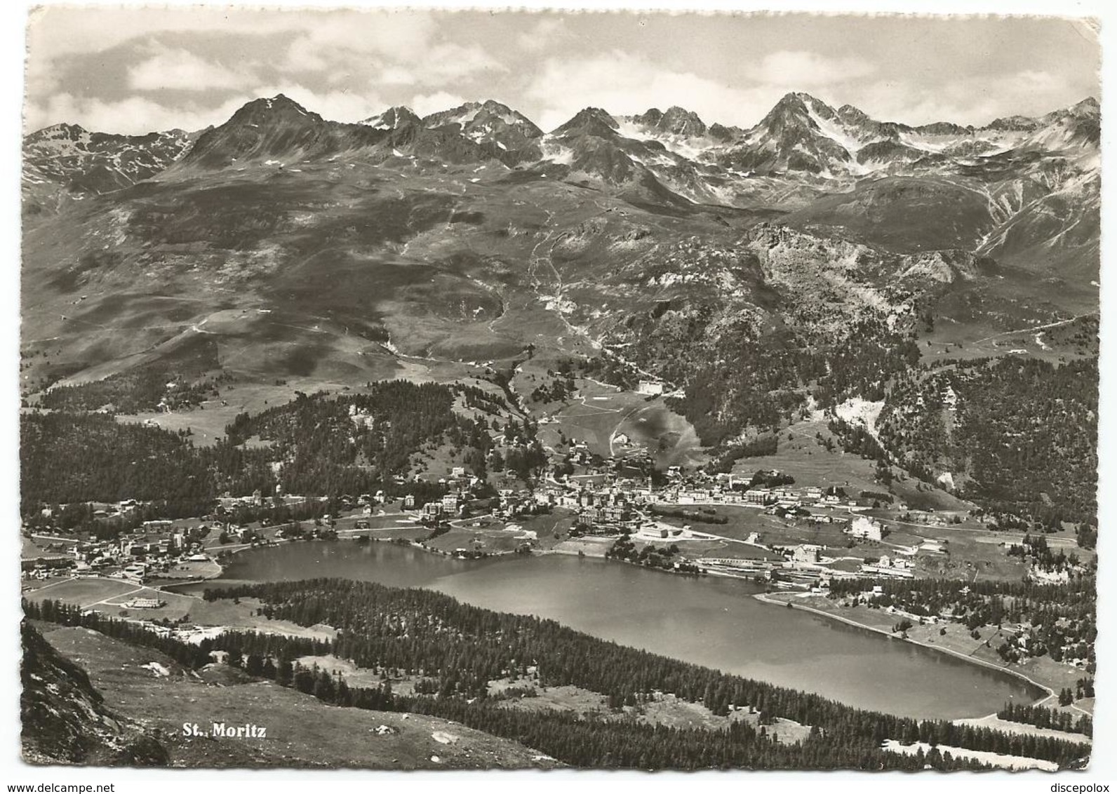 V4451 Sankt Moritz - Panorama / Viaggiata 1953 - Sankt Moritz