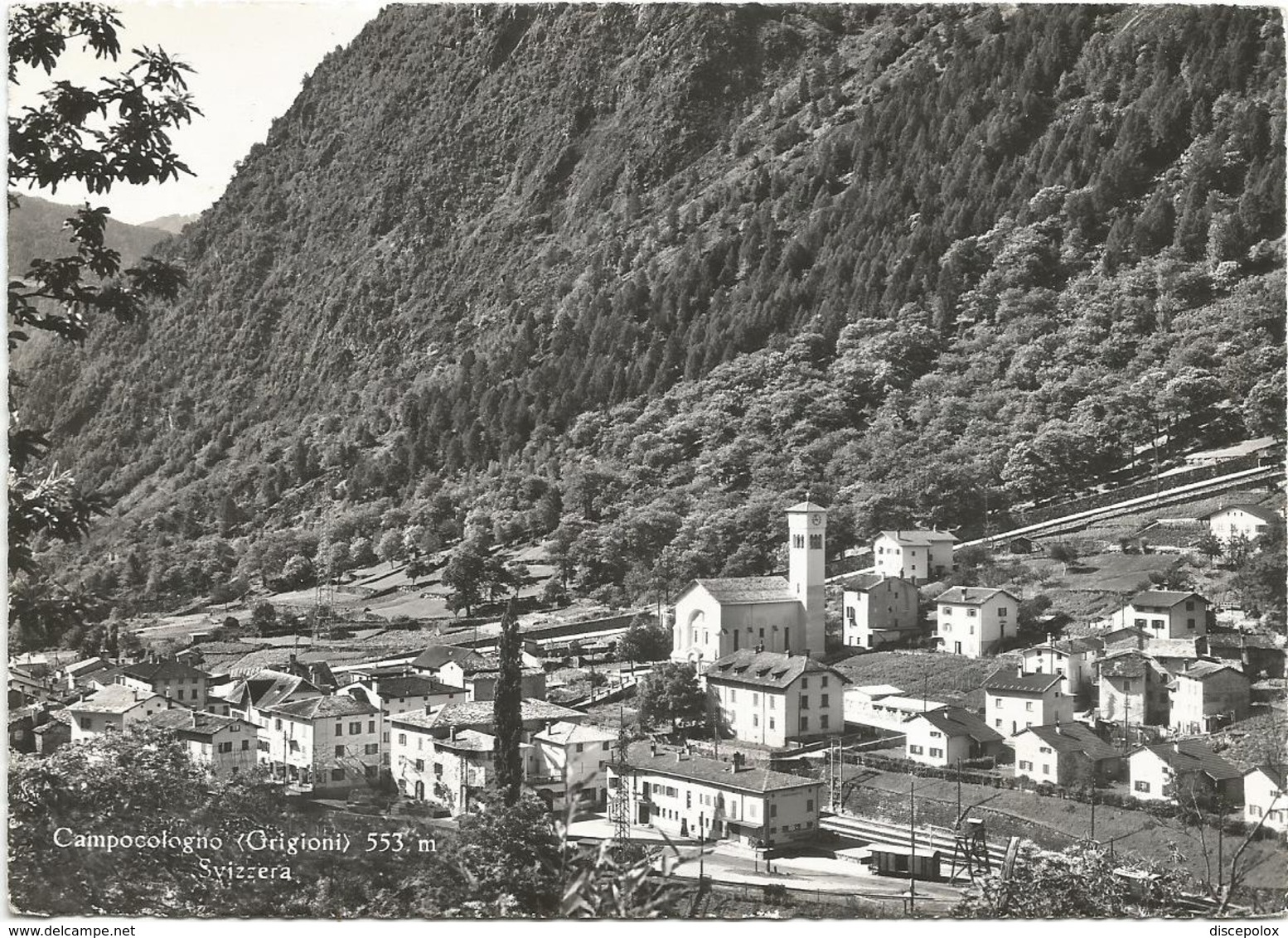 V4452 Brusio - Campocologno - Panorama Con La Stazione / Viaggiata 1961 - Brusio