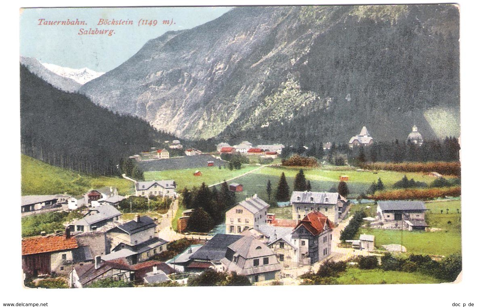 Österreich - Tauernbahn - Böckstein - Salzburg - Alte Karte - Böckstein