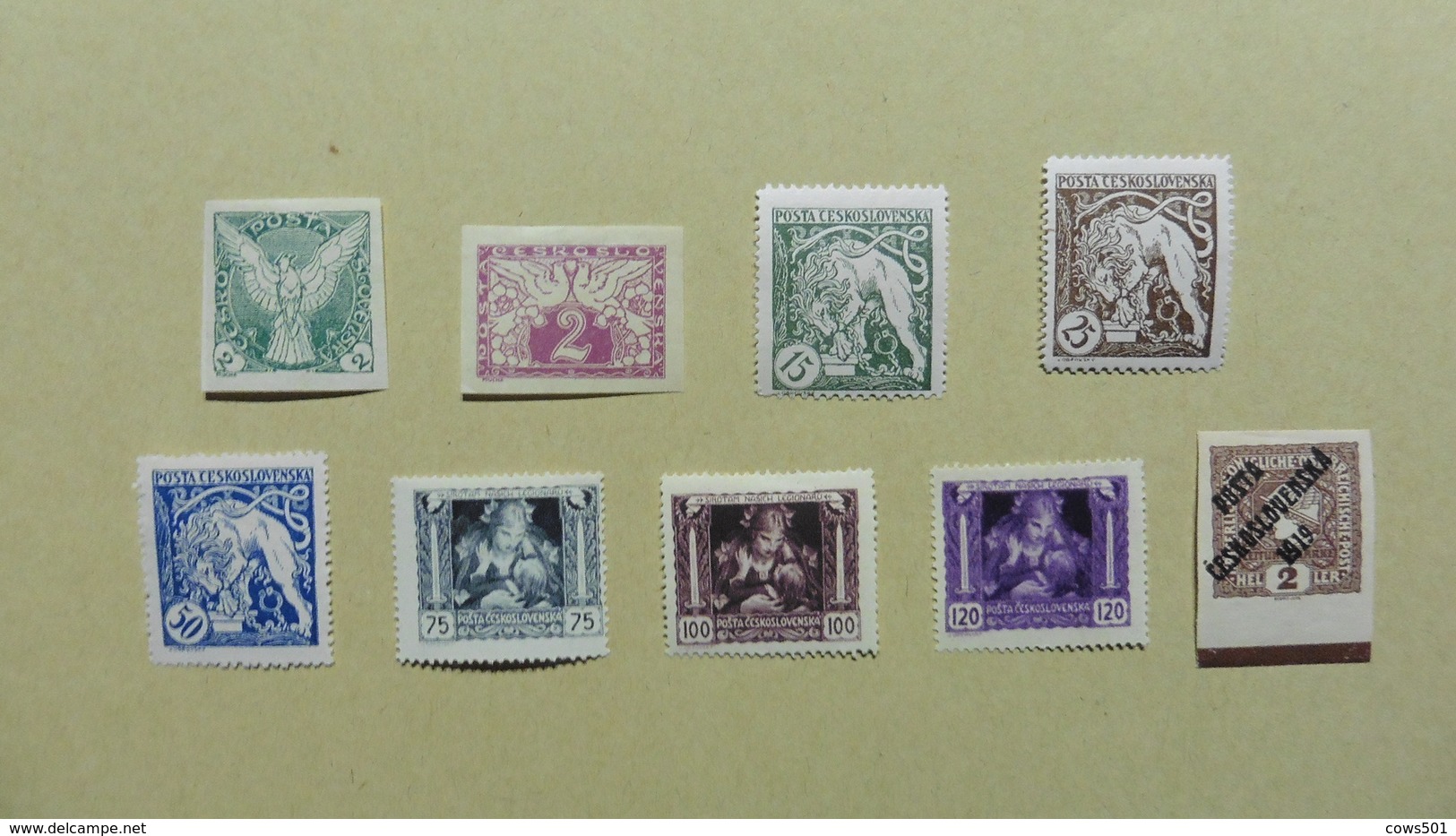 Europe > Tchécoslovaquie > Journaux : 9 Timbres Neufs Charnière - Timbres Pour Journaux