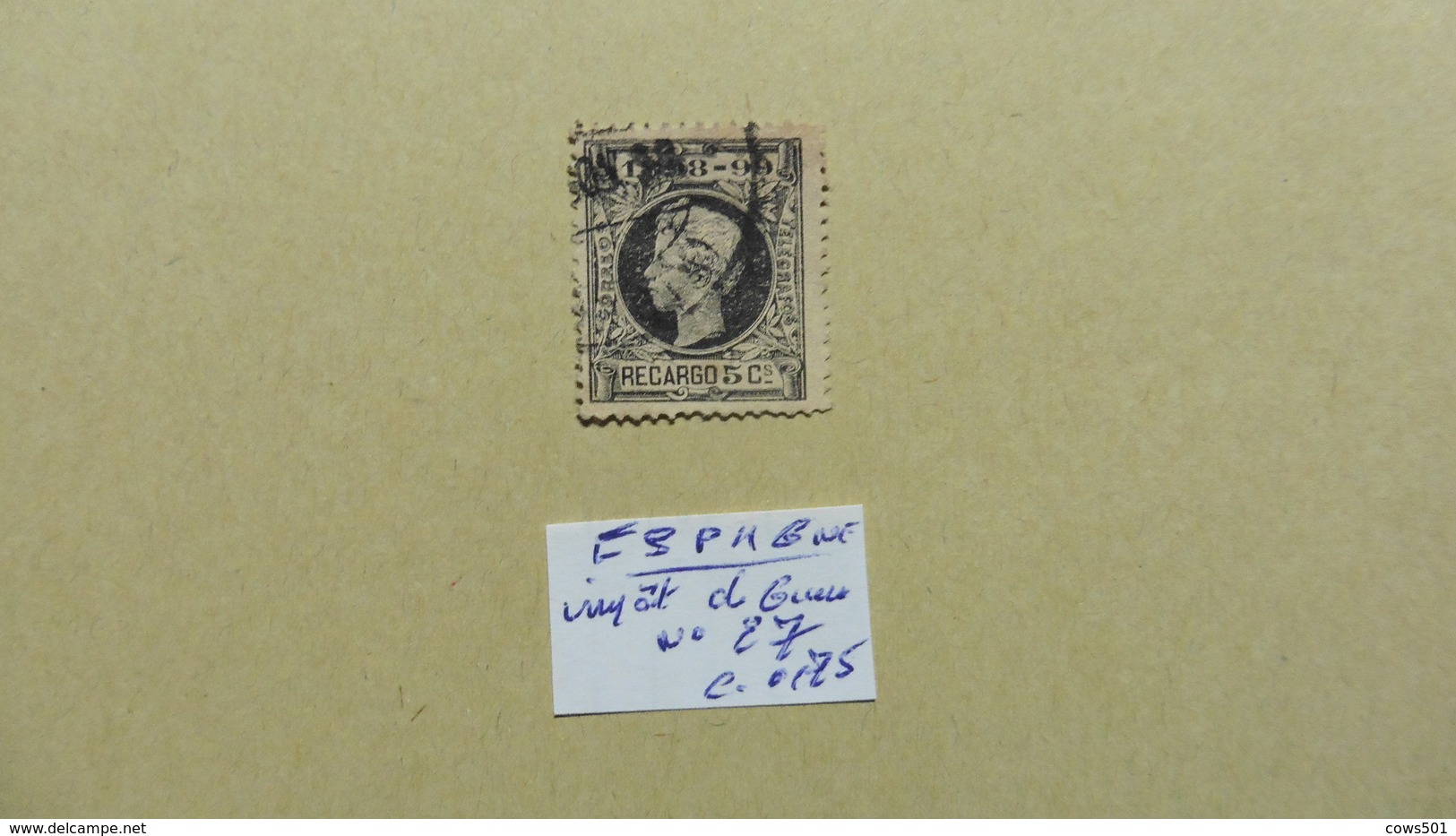 Europe > Espagne > Impots De Guerre  :timbre N° 27 Oblitéré - Impuestos De Guerra