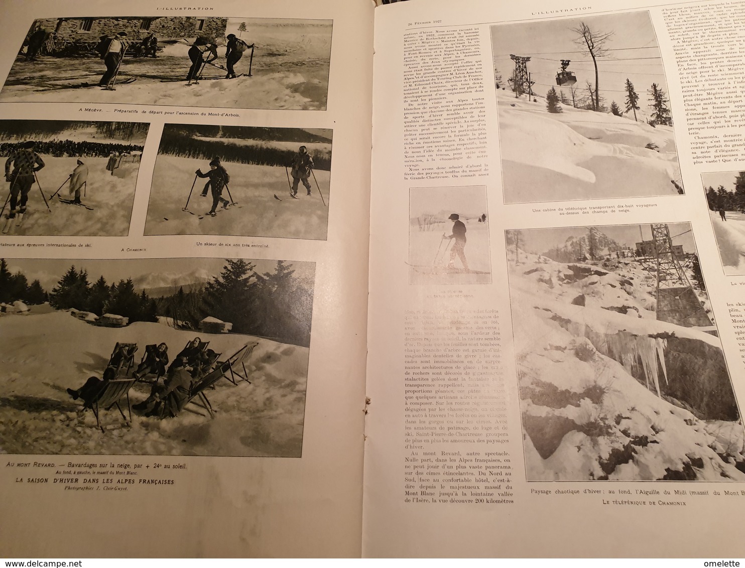 ILL 27 /CHINE CHANGHAI  /CANAL SUEZ /ANTIOCHE TOUR /SKI MEGEVE MONT REVARD - 1900 - 1949