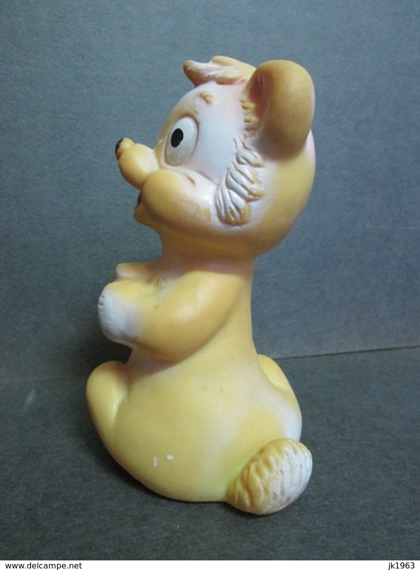 YOUNG BEAR EAT HONEY, RUBBER TOY „BISERKA“ ZAGREB ART 305,  EX-YUGOSLAVIA - Disney