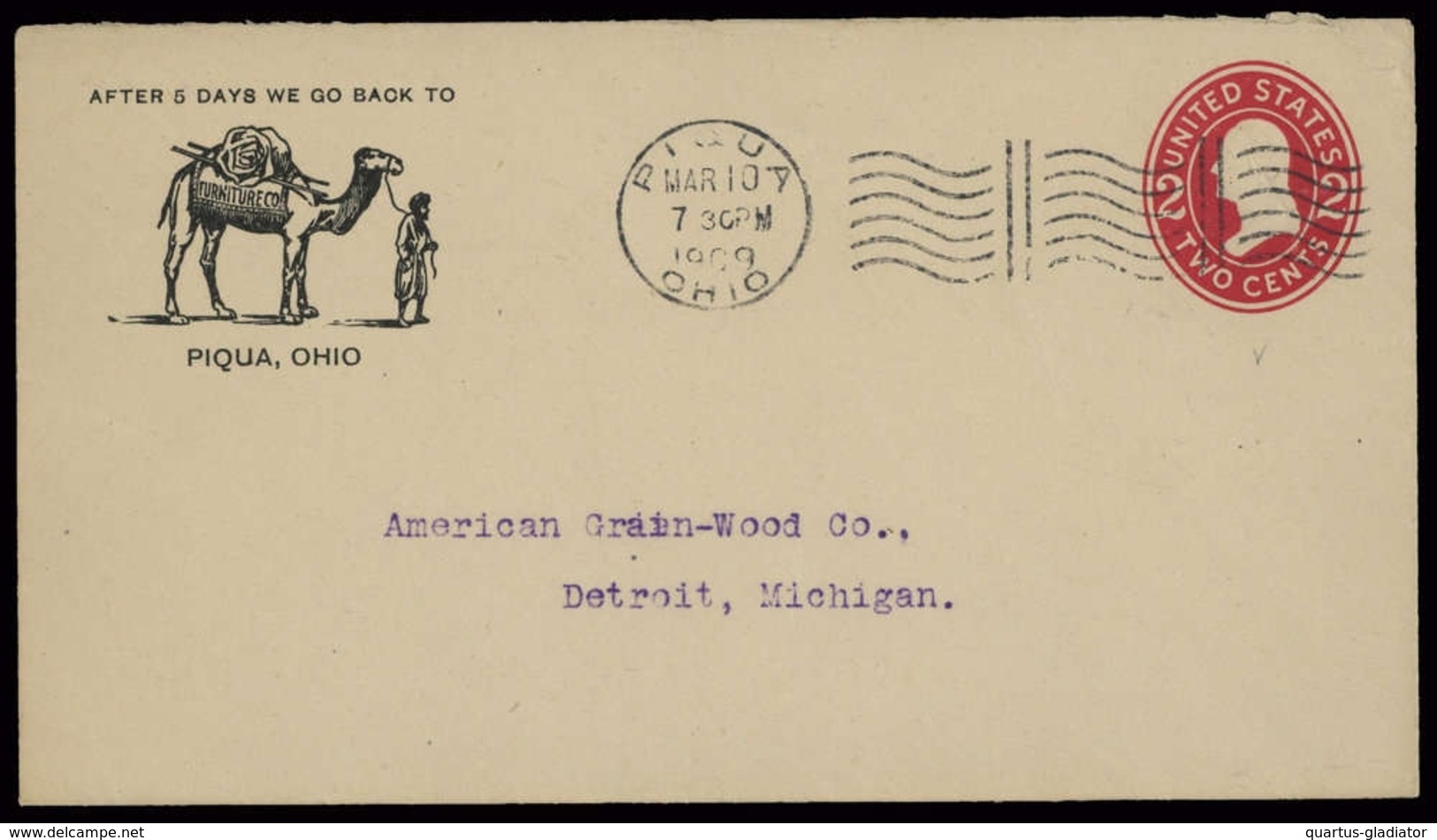 1909, USA, U 132 II, Brief - Autres & Non Classés