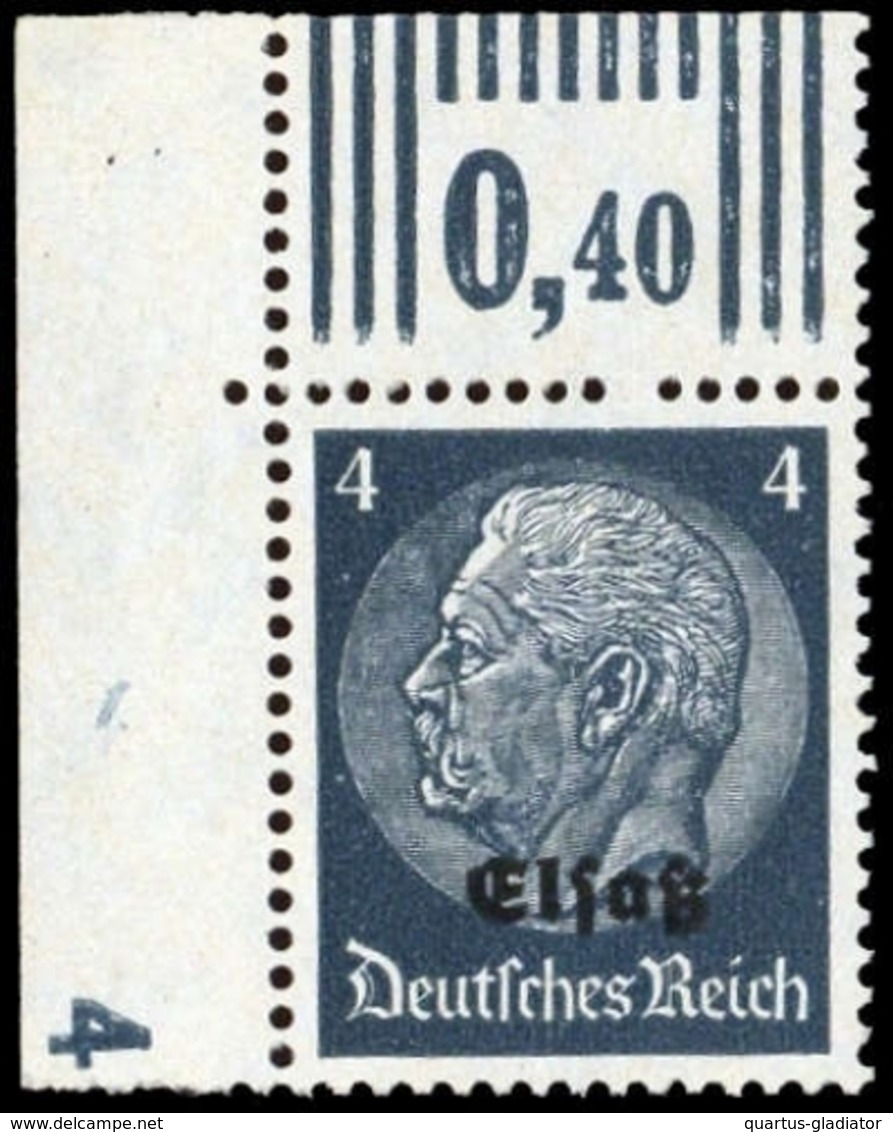 1940, Deutsche Besetzung II. WK Elsass, 2 DKZ, ** - Besetzungen 1938-45