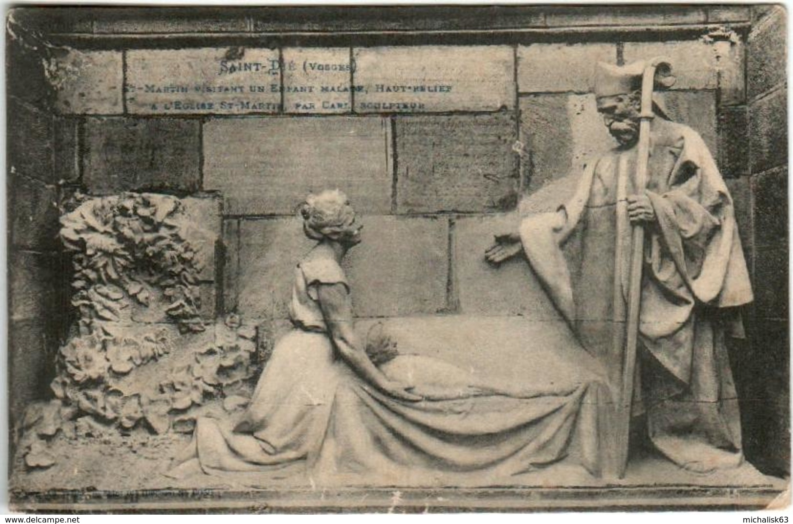 31oi  1830 CPA - SAINT DIE - SAINT MARTIN VISITANT UN ENFANT MALADE - Saint Die