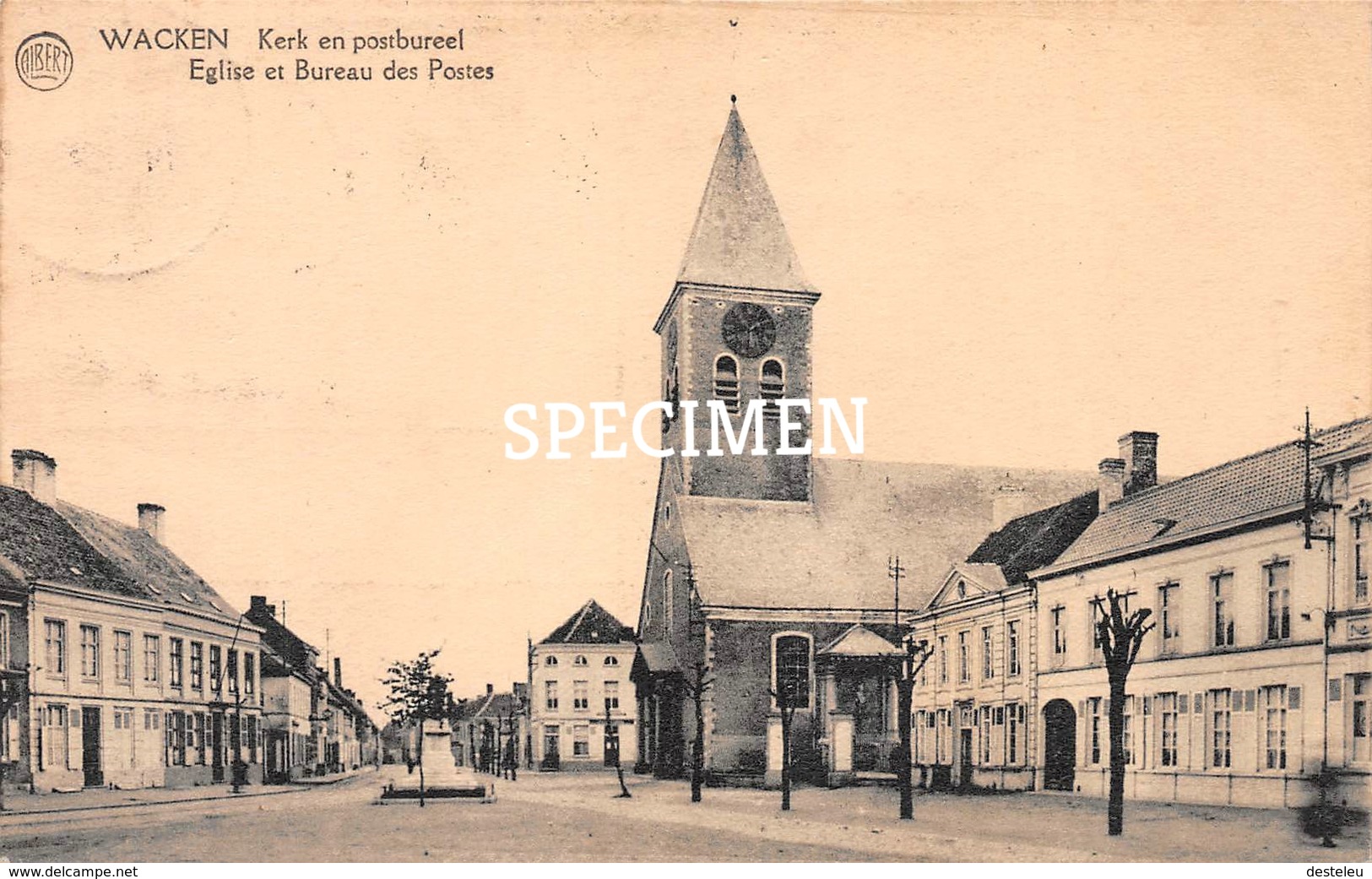 Kerk En Postbureel  - Wakken - Dentergem