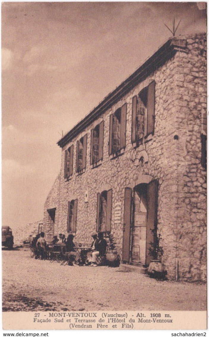 84. MONT-VENTOUX. Façade Sud Et Terrasse De L'Hôtel. 27 - Altri & Non Classificati