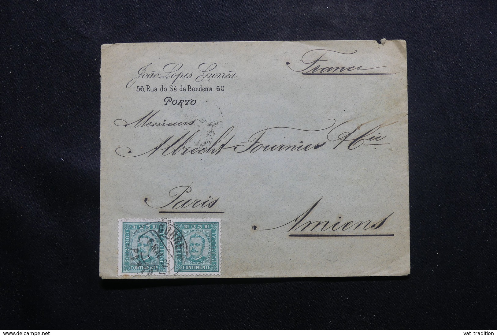 PORTUGAL - Enveloppe Commerciale De Porto Pour La France En 1892, Affranchissement Plaisant - L 54811 - Cartas & Documentos