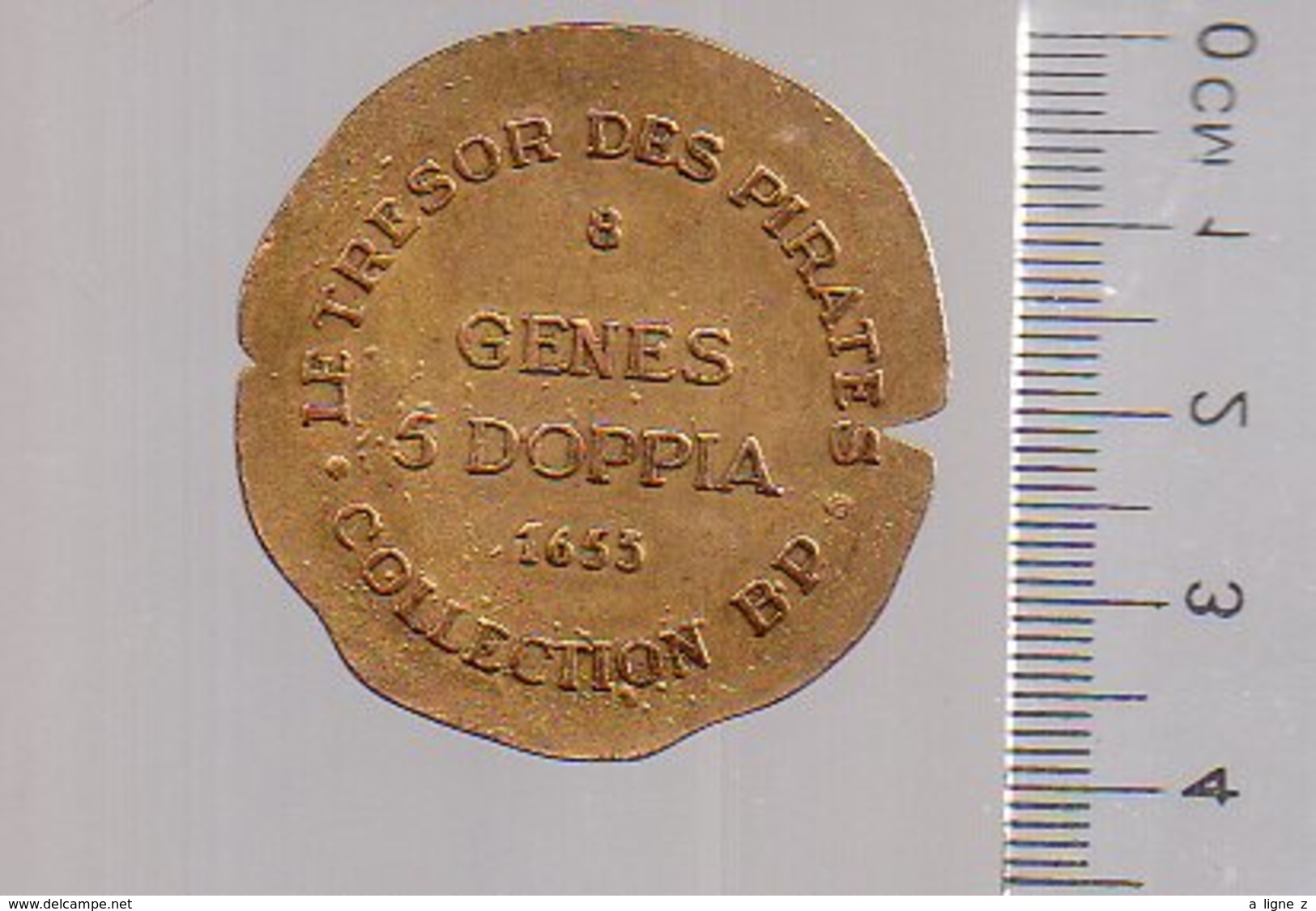 REF MON2  : Monnaie Coin Jeton : Collection BP Le Trésor Des Pirates 8 GENES 5 DOPPA 1855 - Professionnels / De Société