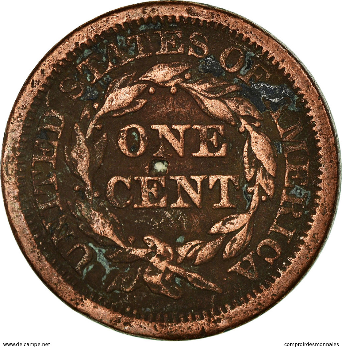 Monnaie, États-Unis, Braided Hair Cent, Cent, 1853, U.S. Mint, Philadelphie - 1840-1857: Braided Hair (Capelli Intrecciati)
