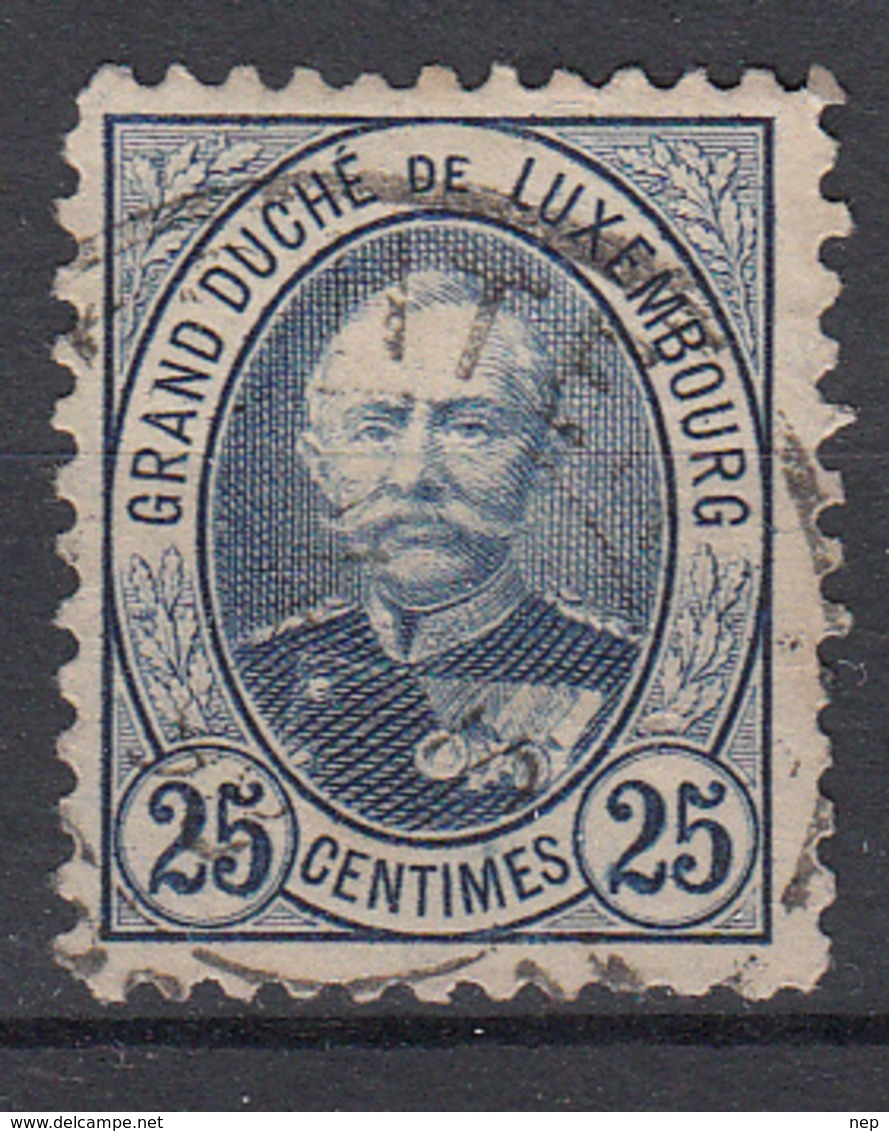 LUXEMBURG - Michel - 1891 - Nr 60 D - Gest/Obl/Us - 1891 Adolphe Front Side