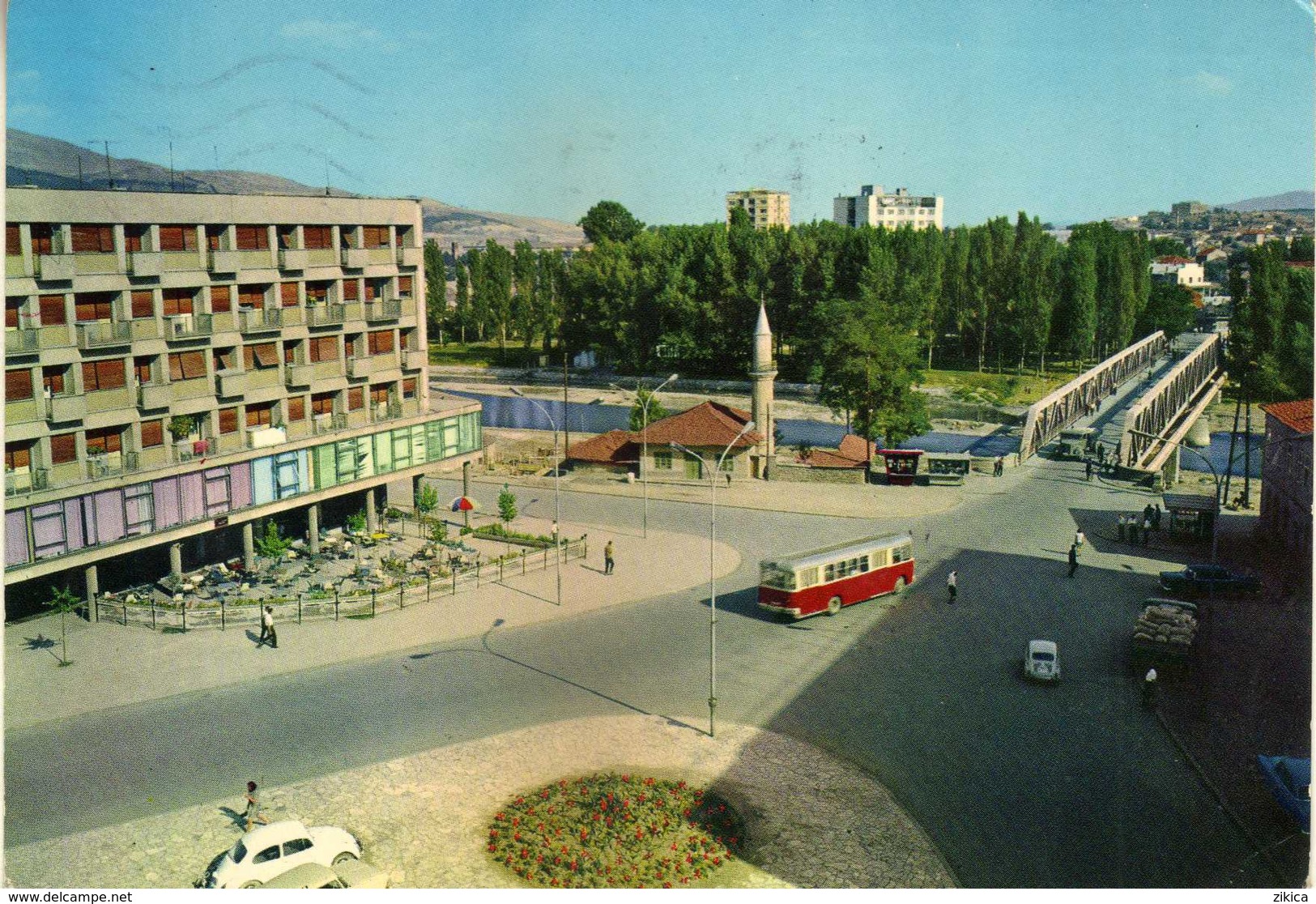 Yugoslavia - Serbia - Kosovo - Kosovska Mitrovica - Mosque,bus - Kosovo