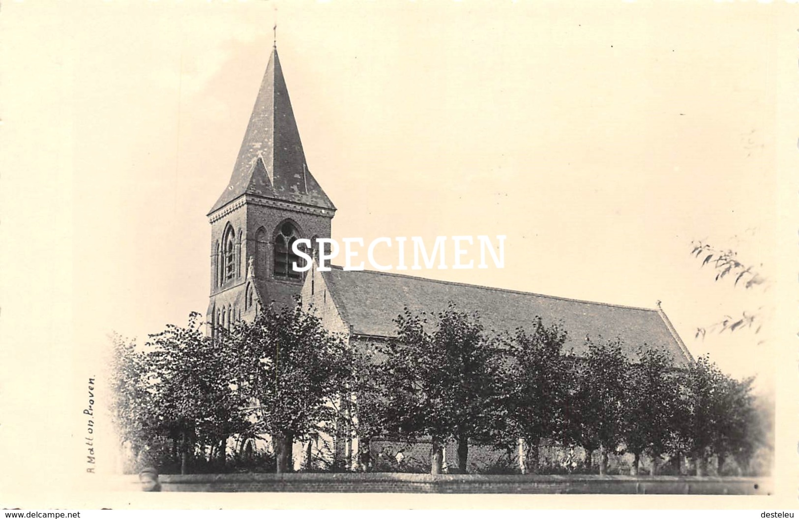 Fotokaart Kerk - Zerkegem - Jabbeke