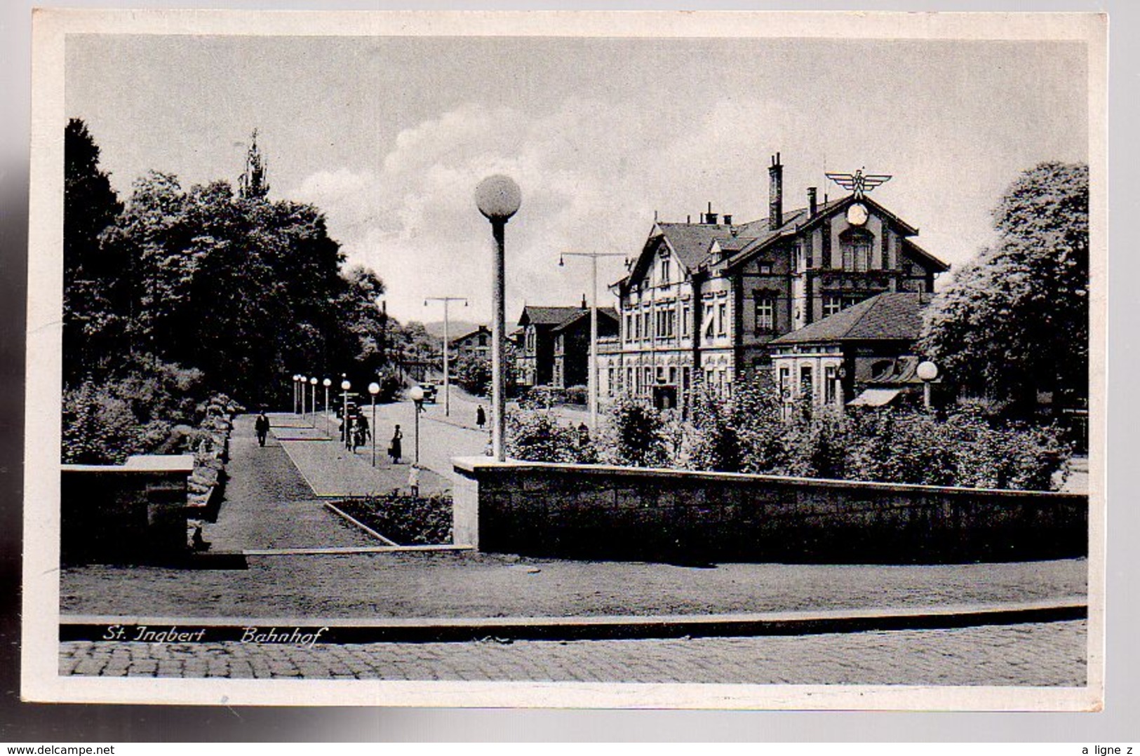 REF 468 : CPA Allemagne St Ingbert Bahnhof - Altri & Non Classificati