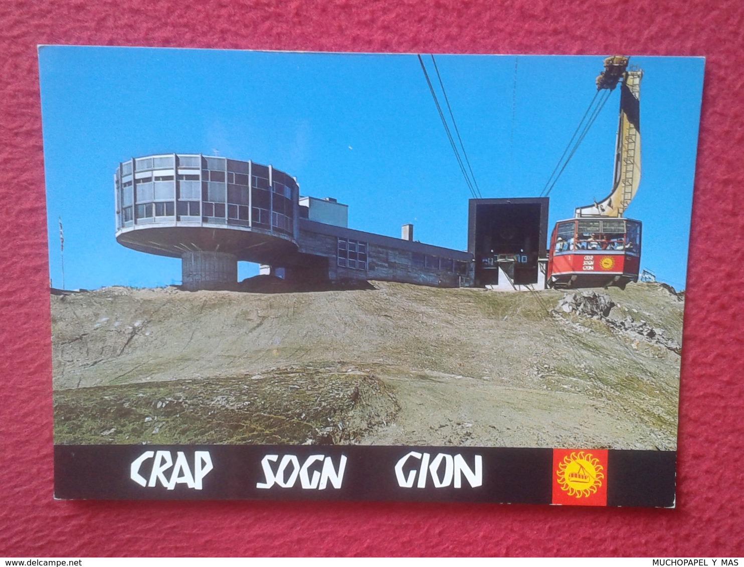 POSTAL POST CARD SUIZA SUISSE SCHWEIZ SVIZZERA SWITZERLAND FLIMS CRAP SOGN GION LAAX FALERA BERGHOTEL RESTAURANT........ - Falera