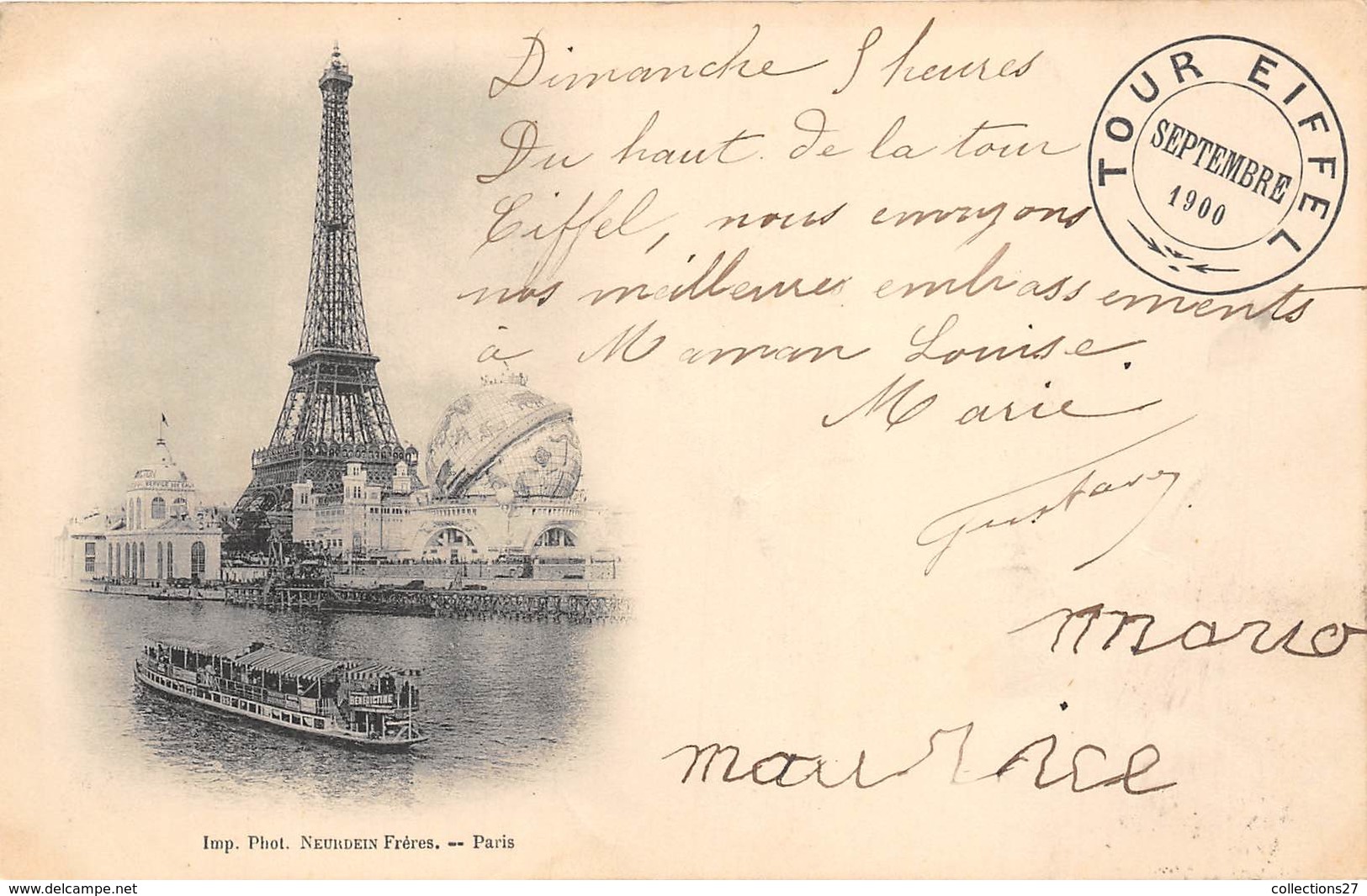 75-PARIS-TOUR EIFFEL- 1900 - Eiffeltoren