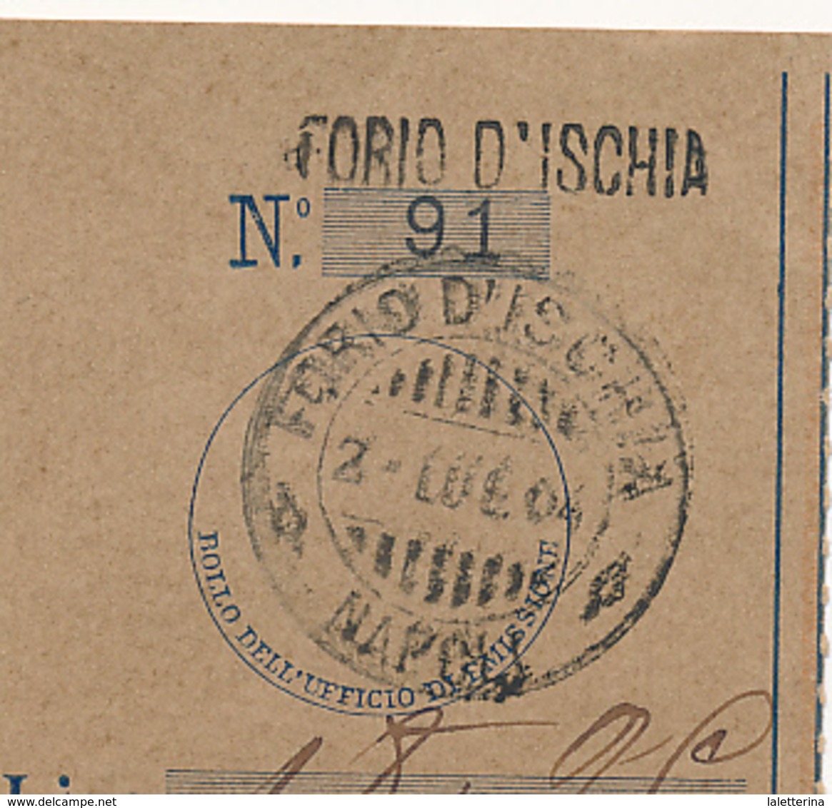 1878/1974 ISOLA D'ISCHIA FORIO D'ISCHIA LOTTO DI 7 LETTERE CON ANNULLI DIFFERENTI