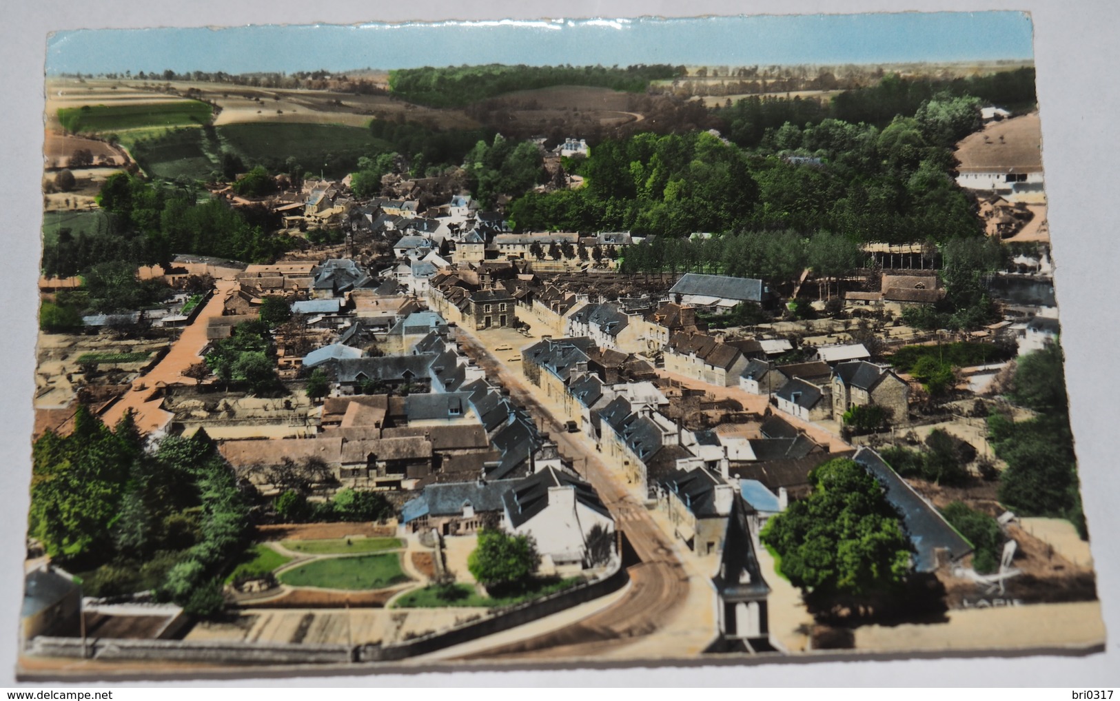 LA CHEZE - CPSM 22 - Vue Générale Aérienne. Coll En Avion Au Dessus De .... - La Chèze