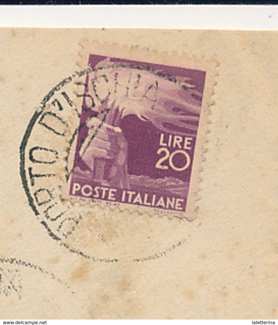 1934/76 ISOLA D'ISCHIA PORTO D'ISCHIA LOTTO DI 5 LETTERE CON ANNULLI DIFFERENTI - Poststempel