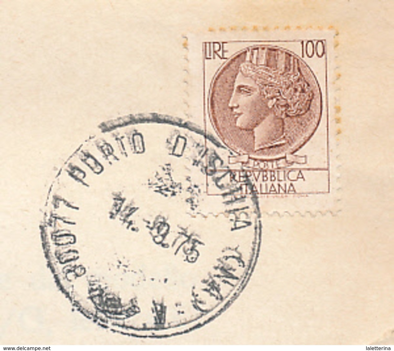 1934/76 ISOLA D'ISCHIA PORTO D'ISCHIA LOTTO DI 5 LETTERE CON ANNULLI DIFFERENTI