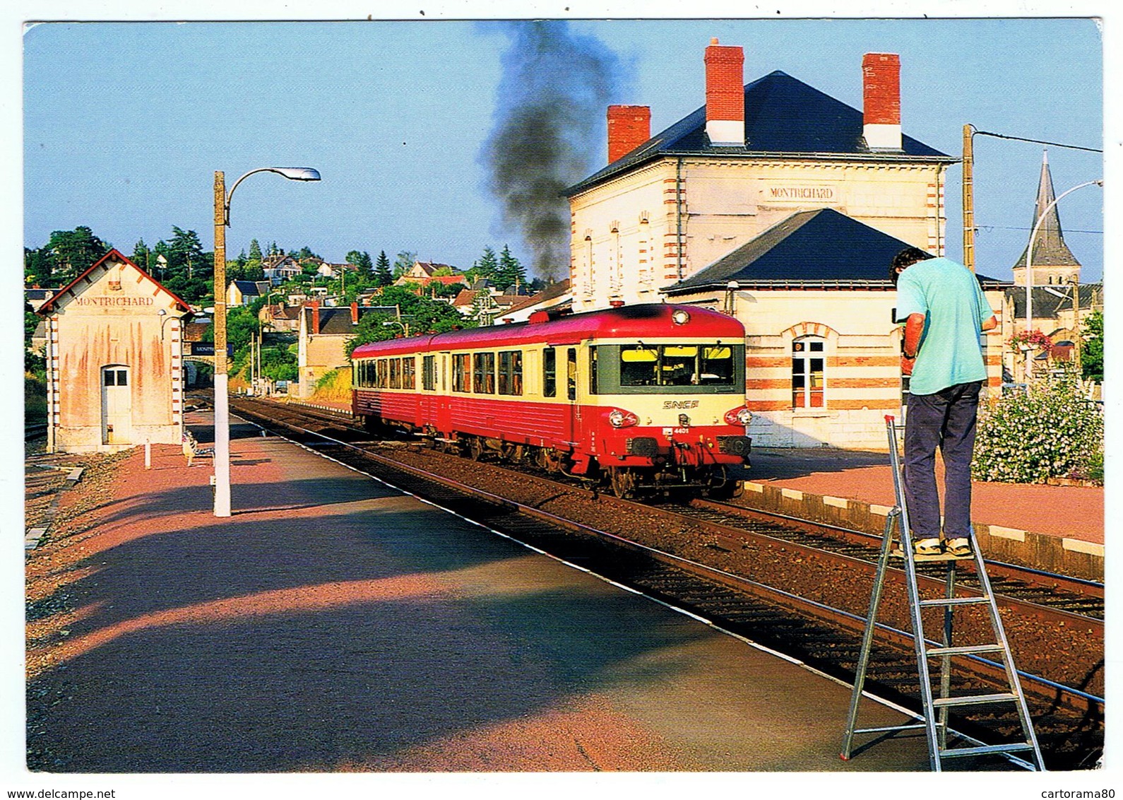 Montrichard / La Gare / 1995 / Autorail EAD X 4401 - Montrichard