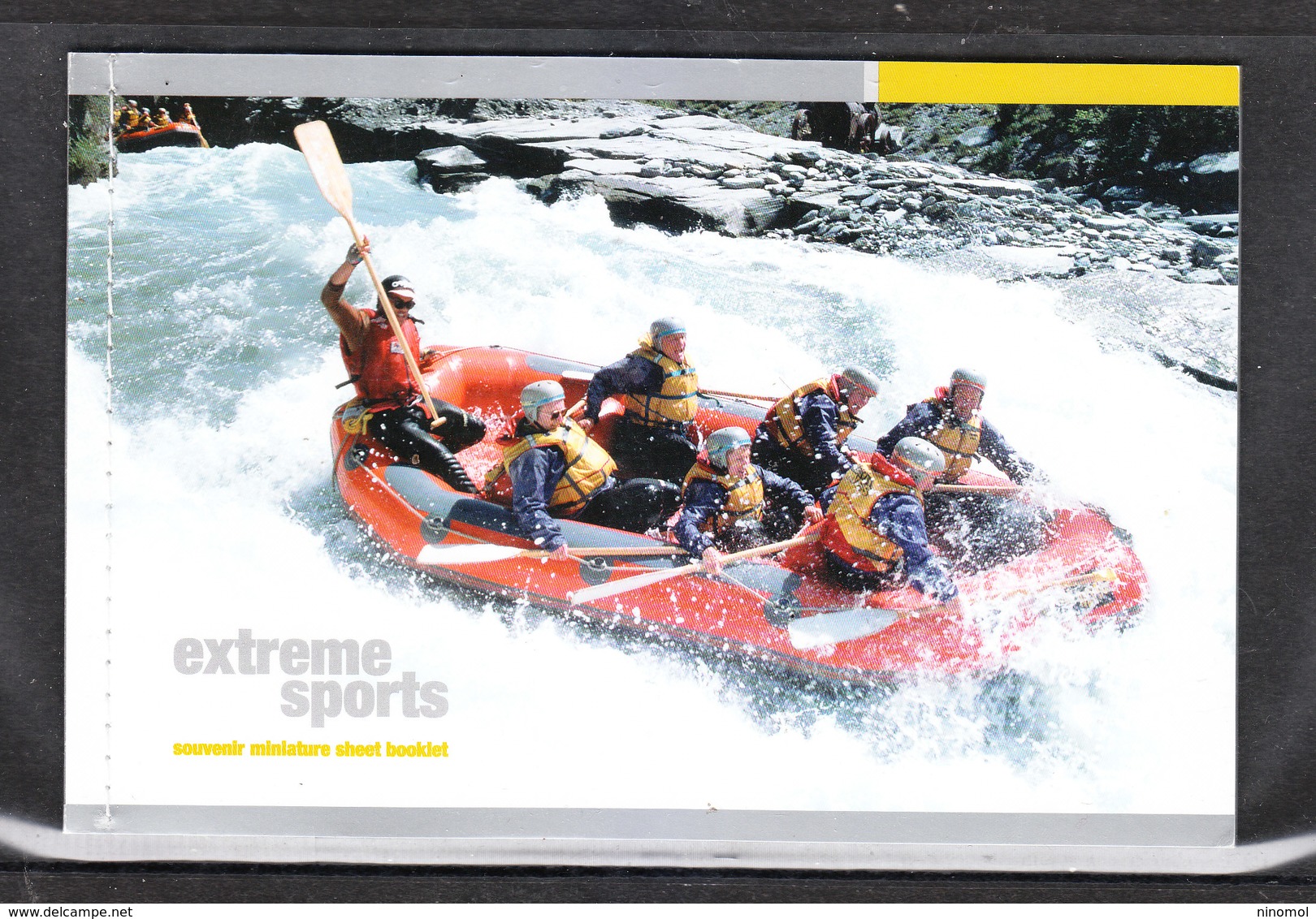 Nuova Zelanda  - 2004. Carnet Rafting, Snowsports, Paracadutismo, Jetboating, Bungy Jumping. MNH - Rafting