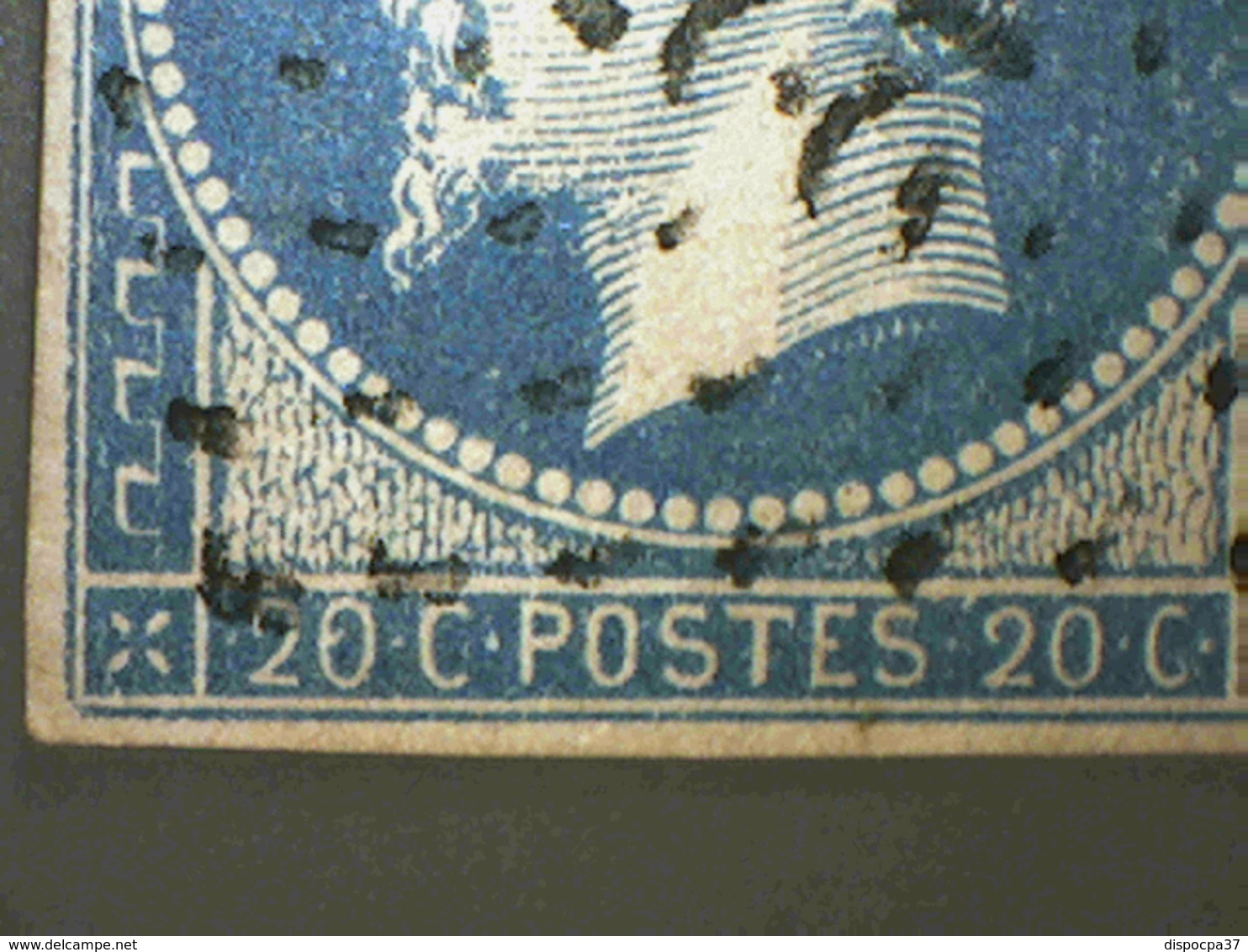 N° 14A    PC  2258   NEUVILLE-aux-BOIS  ( 43  )   LOIRET  -  REF 14112  - IND 8 - COTE 45€ + Variété - 1853-1860 Napoleon III