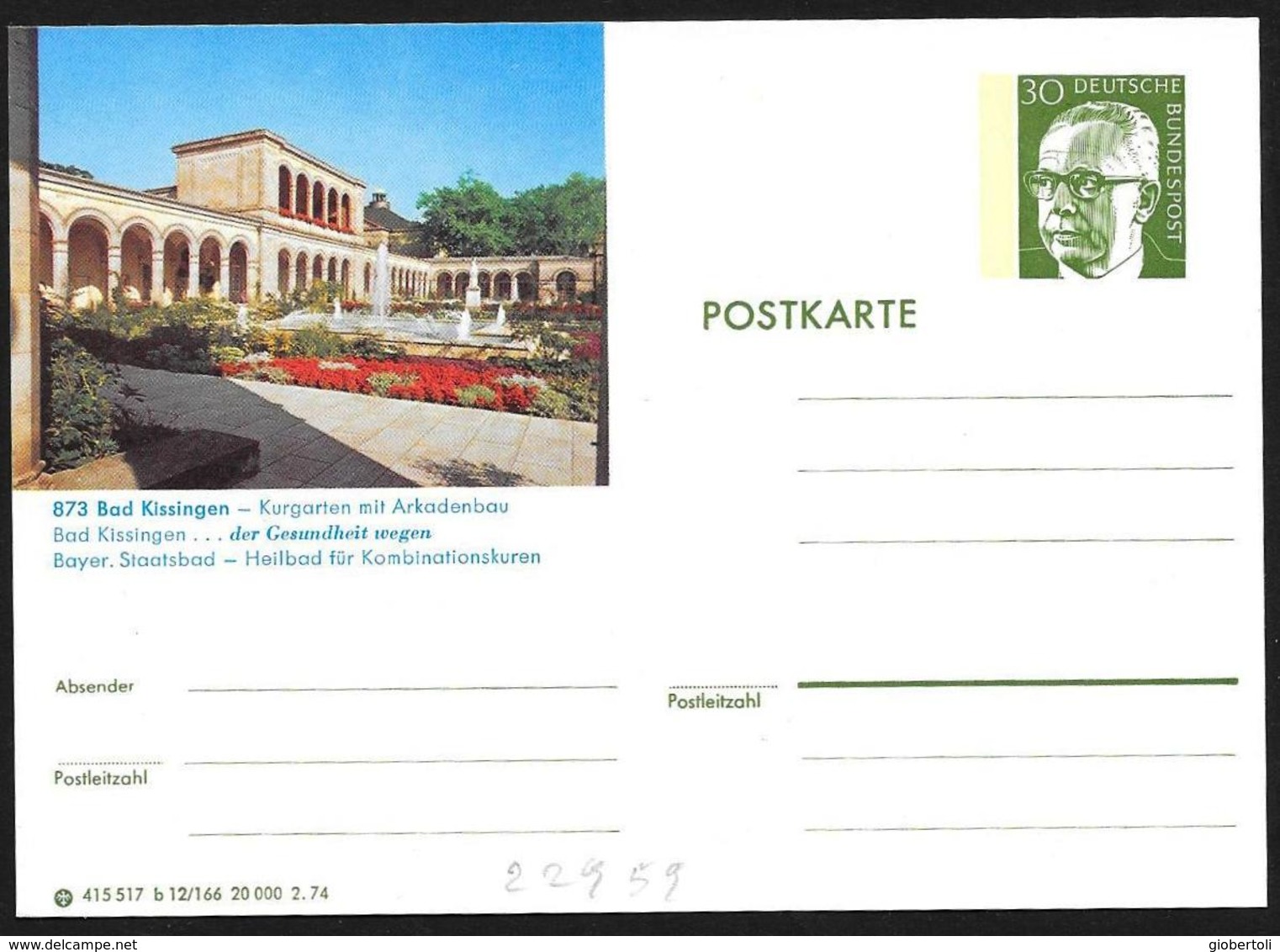 Germania/Germany/Allemagna: Intero, Stationery, Entier, Giardino Termale, Thermal Garden, Jardin Thermal - Termalismo