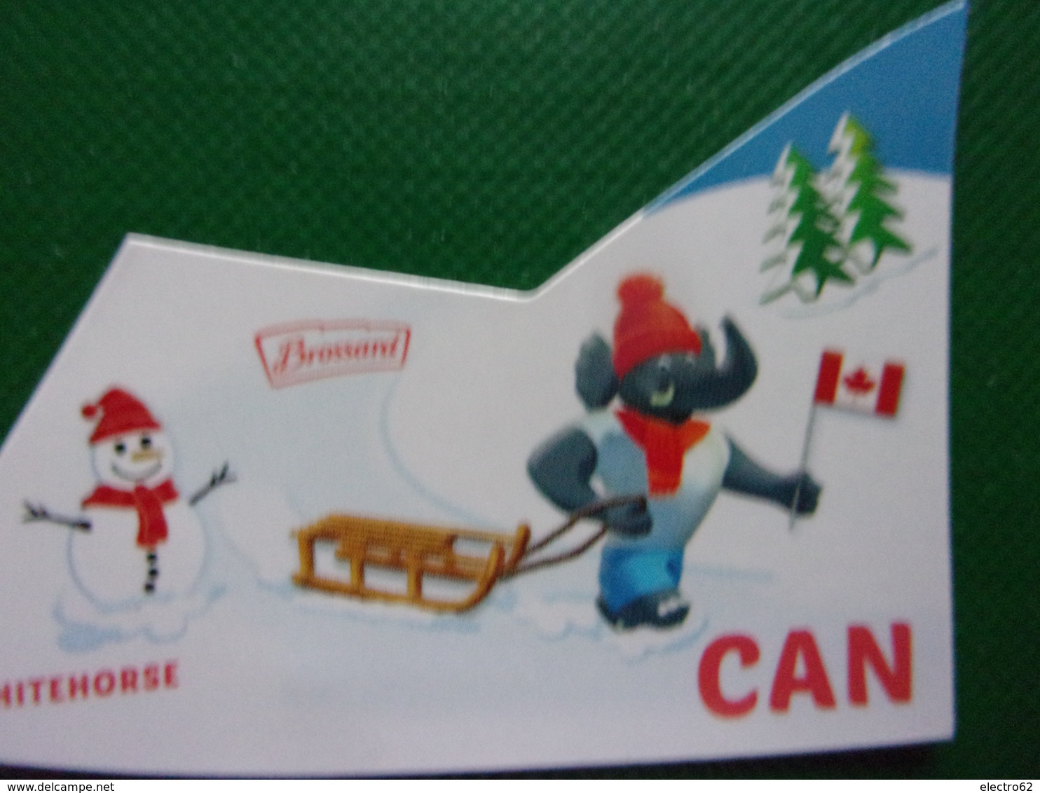 Magnet Brossard Savane Bonhomme De Neige éléphant Whitehorse Canada Elefant Elefante Elephant Schneemann Snowman - Tourisme