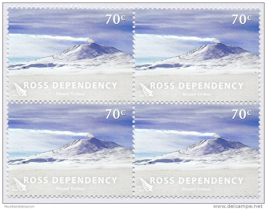 Ross Dependency 2012 Antarctica Erebus Volcano Vulkan Block 4 MNH ** - Neufs