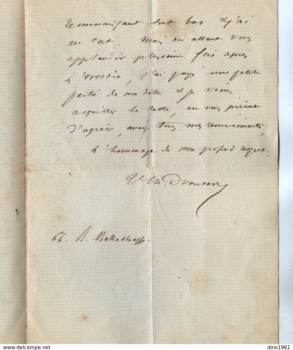 VP16.936 - MILITARIA - 1856 - Lettre à En - Tête Direction Générale De La Sureté Publique ( Police ) à PARIS - Polizei