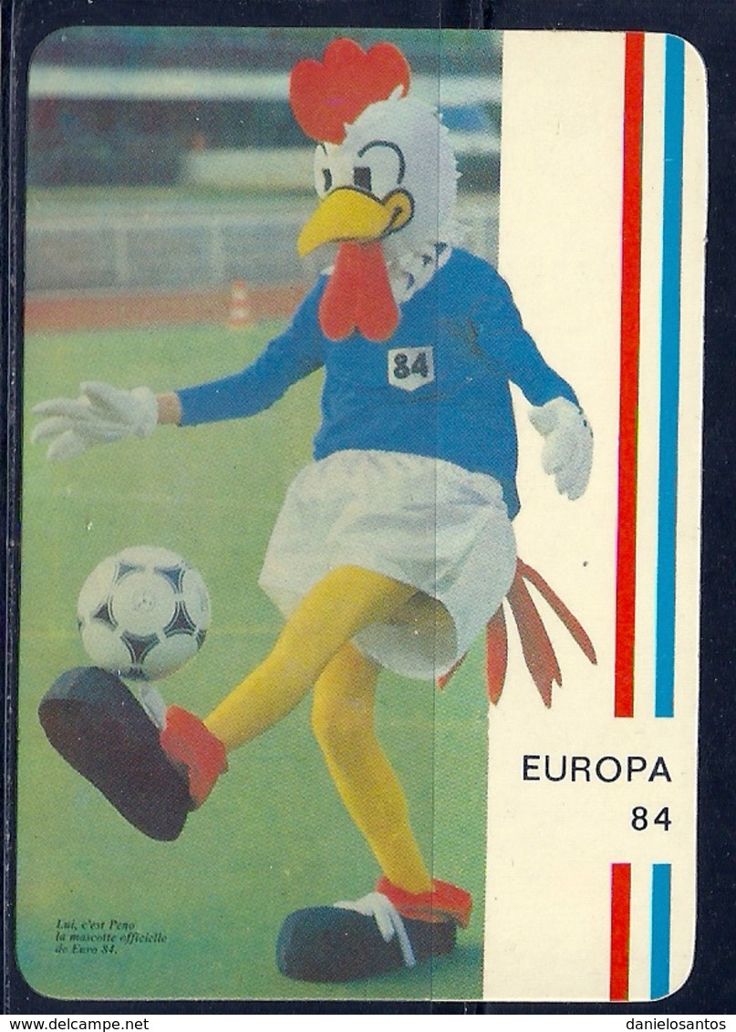 1984 Pocket Calendar Calendario Portugal Euro Cup 84 França France Seleção Soccer National Team Equipe Nationale - Grand Format : 1981-90