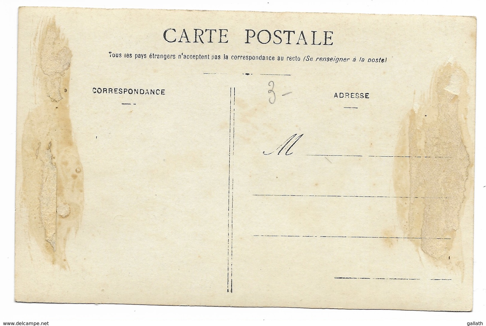 CARTE PHOTO - Voiture Décapotable...  Vers 1910 ??  Animé  (verso Restes De Collage) - Voitures De Tourisme