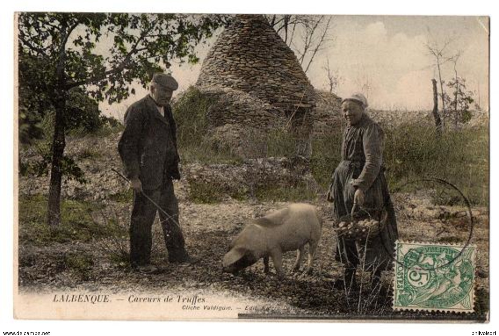 LALBENQUE CAVEUR DE TRUFFES CARTE COULEUR TRES ANIMEE - Autres & Non Classés