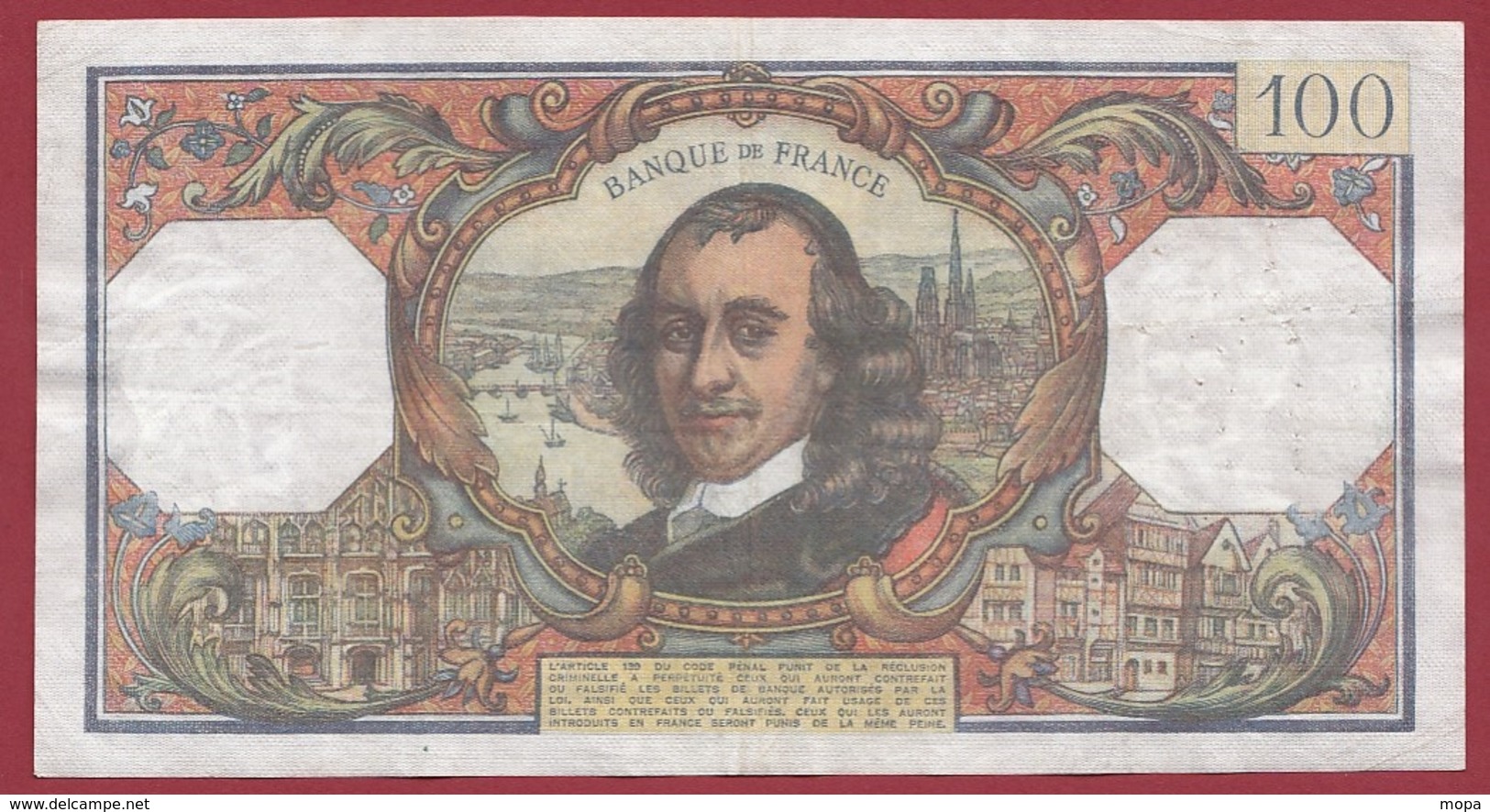 100 Francs "Corneille" Du 01/09/1977.H ---TTB--ALPH .A.1104--PREMIER ALPHABET--A-- - 100 F 1964-1979 ''Corneille''