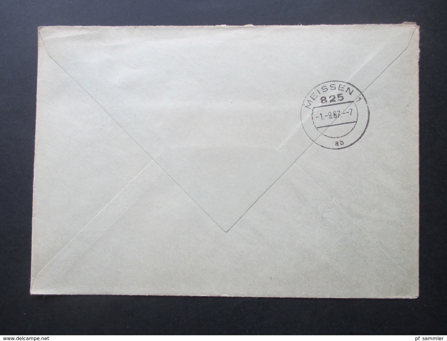 DDR 1967 ZKD VEB Zementwerke Bernburg 4352 Nienburg Nach Meißen Mit Tagesstempel - Covers & Documents