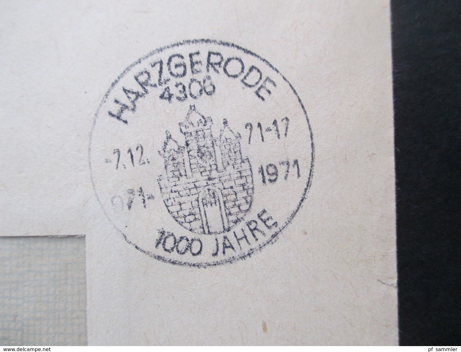 DDR 1971 ZKD VEB Metallgußkombinat Leipzig 4306 Harzgerode Mit SST Harzgerode 1000 Jahre - Cartas & Documentos