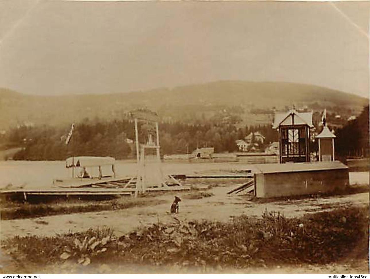 050320C - PHOTO ANCIENNE - 88 VOSGES GERARDMER Lac - Lieux