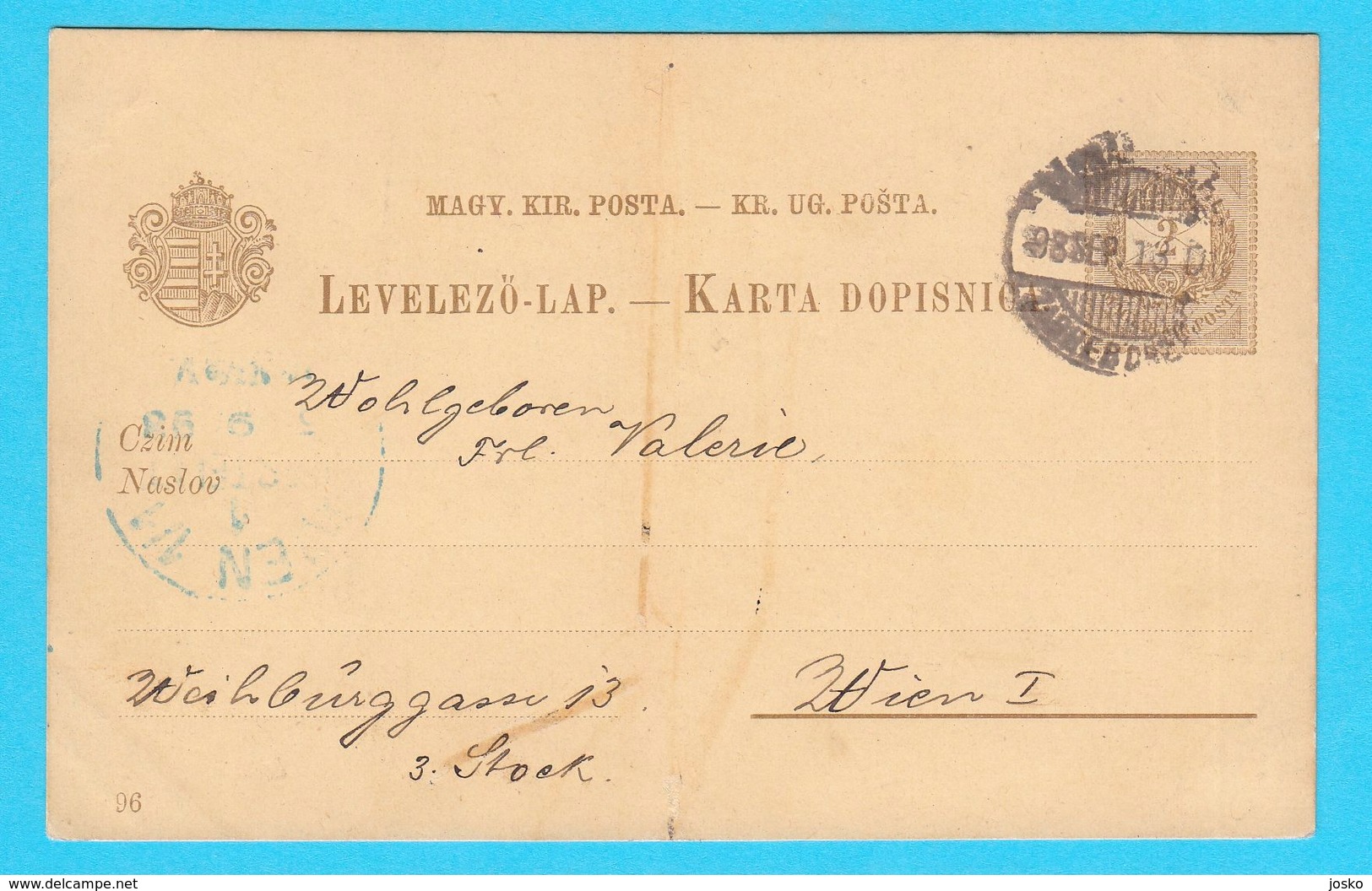 ZAGREB ..... LITHO ... ( Croatia ) * Travelled 1898. Y * Bahnhof - Railway Station * Lithography - Croatia