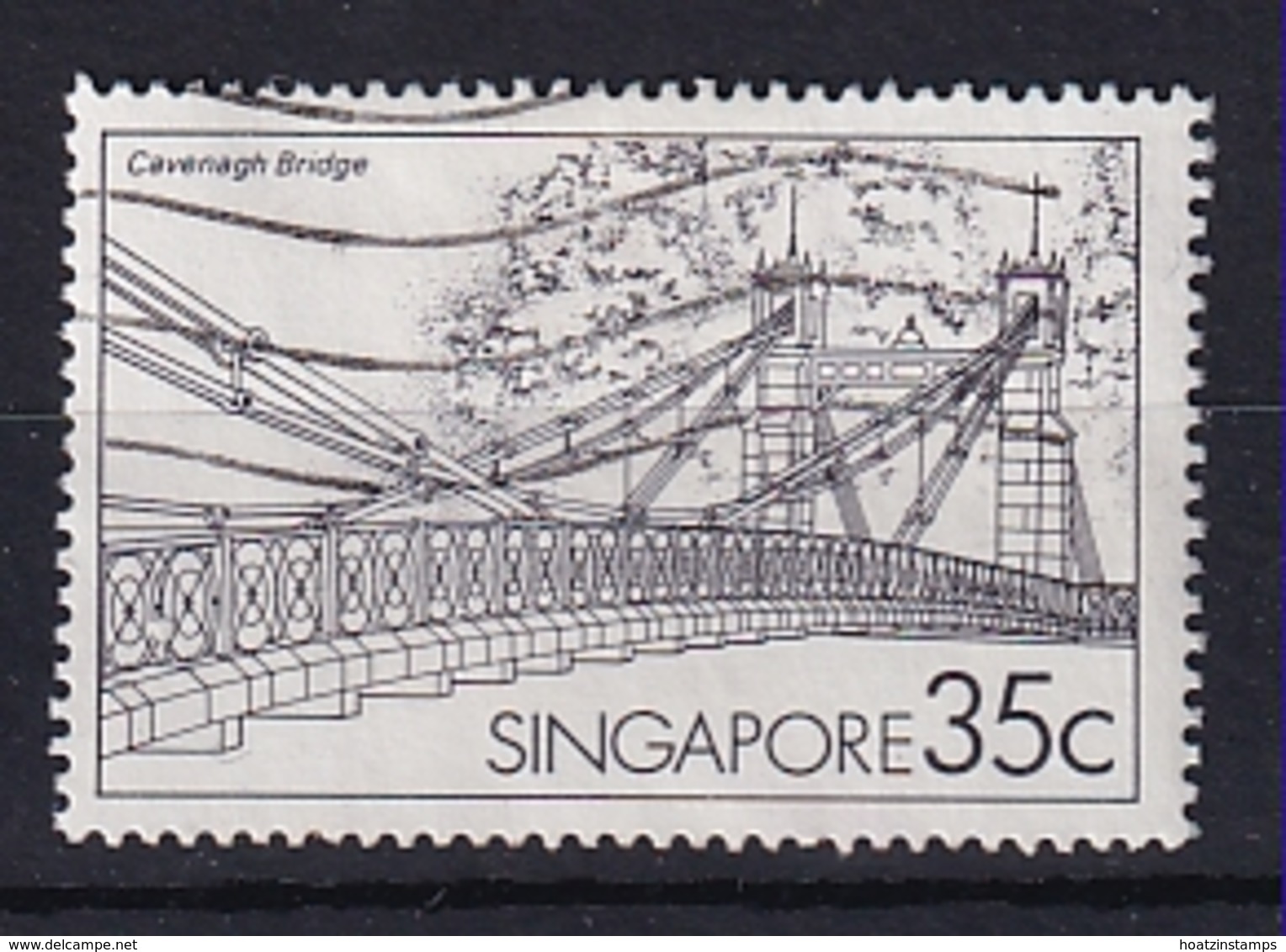Singapore: 1985   Bridges Of Singapore   SG488    35c     Used - Singapur (1959-...)