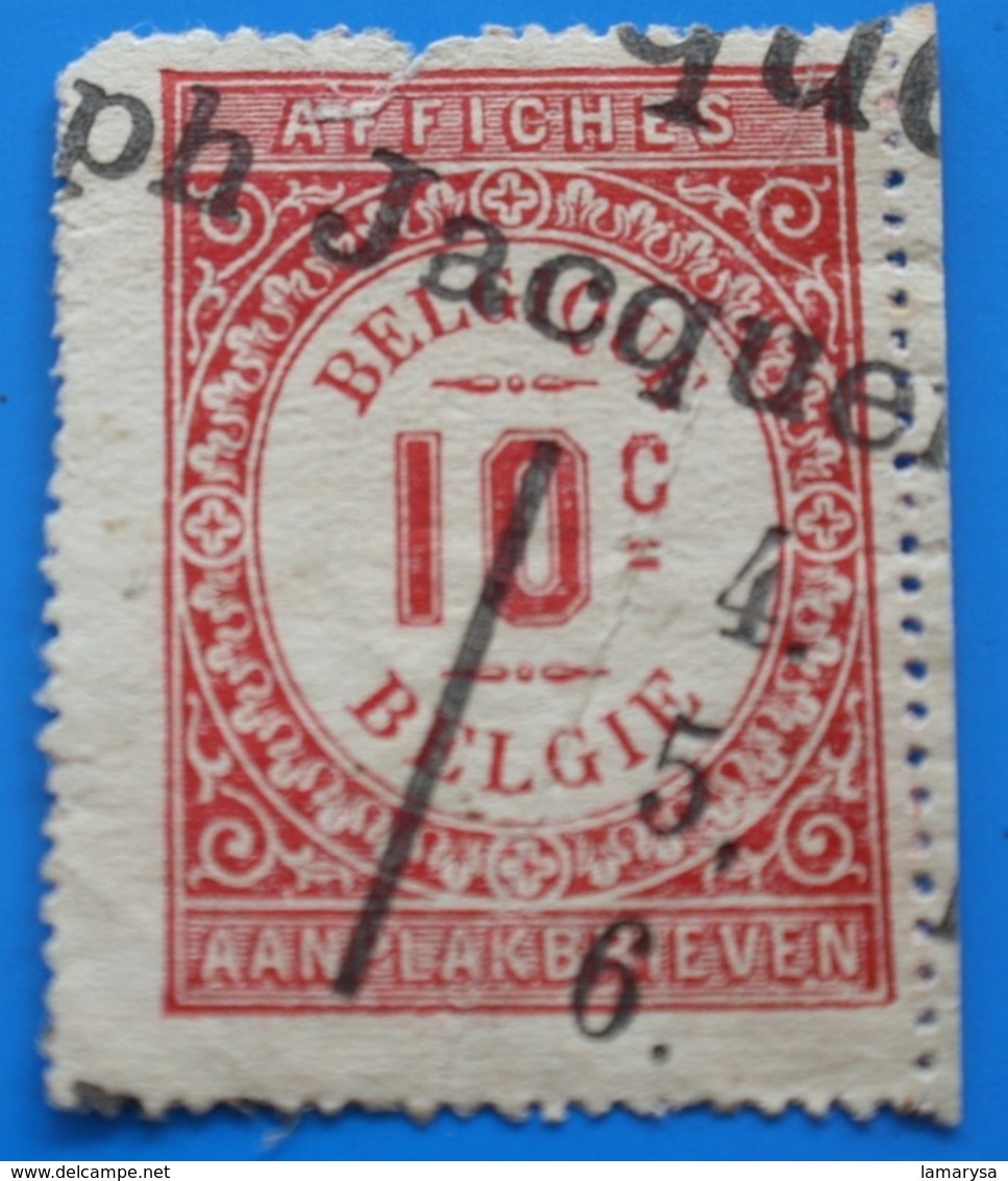 FISCAL AFFICHES BELGIE Belgique  Fiscaux  Timbre - Stamps