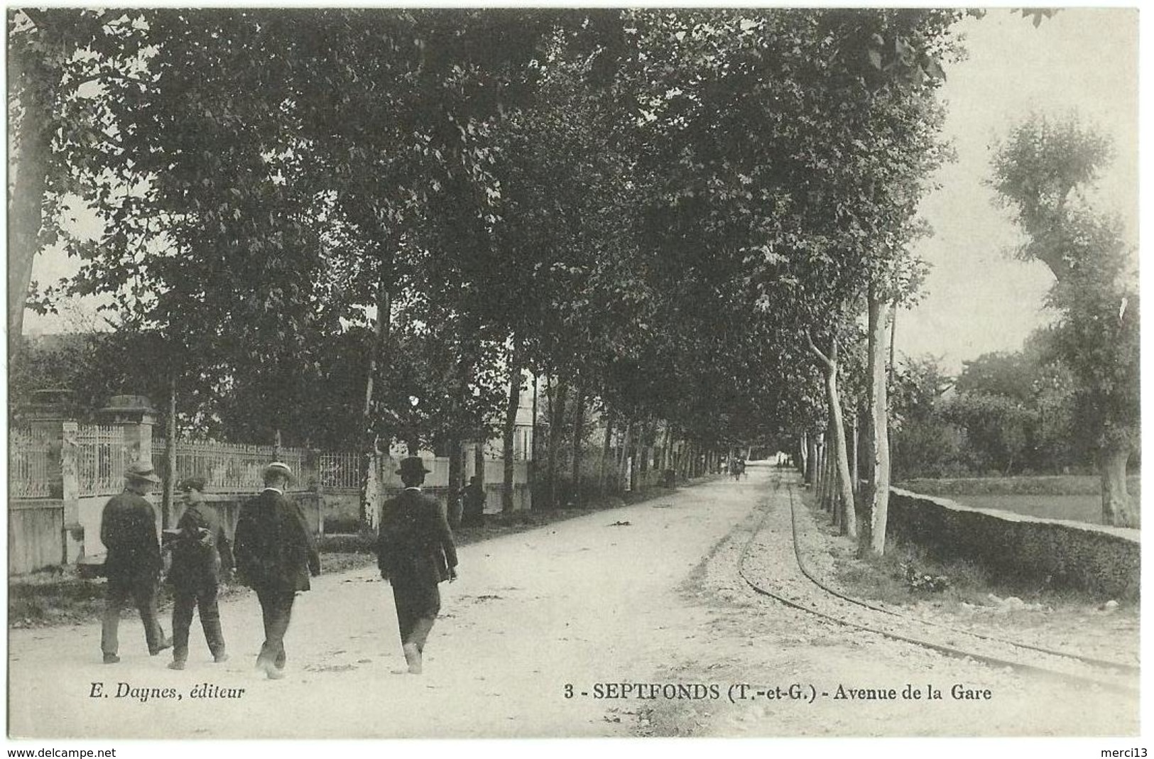 SEPTFONDS (82) – Avenue De La Gare. E. Daynes, éditeur, N° 3. - Autres & Non Classés